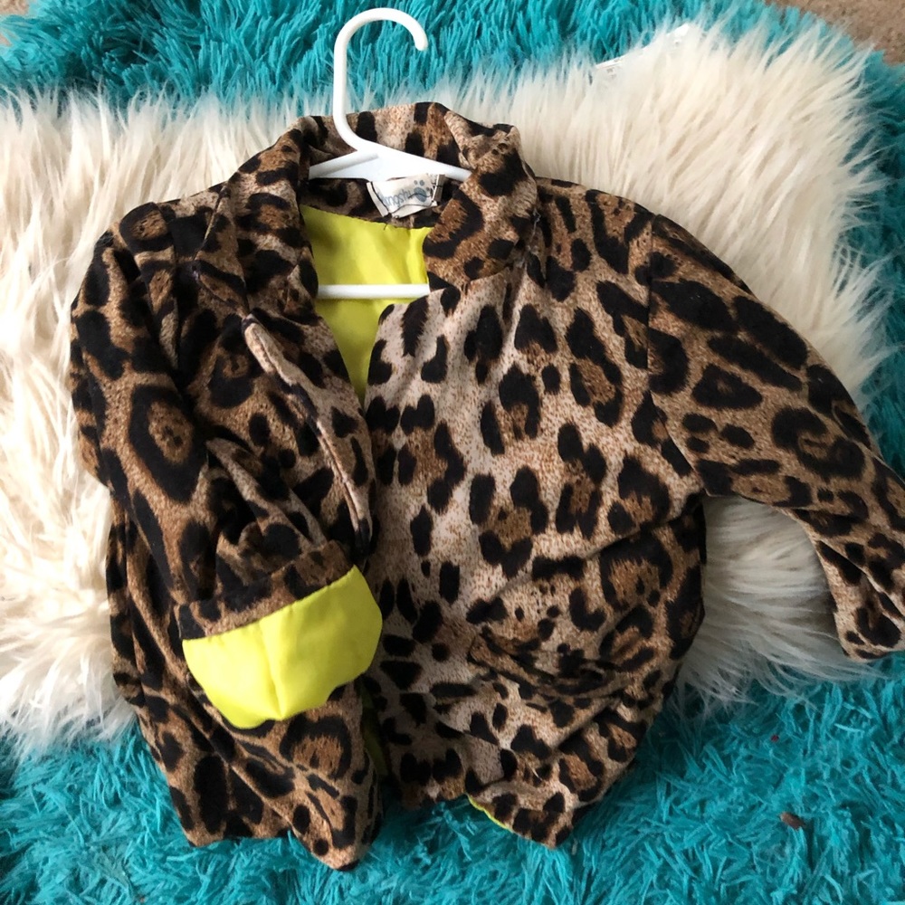 Cheetah kids blazer